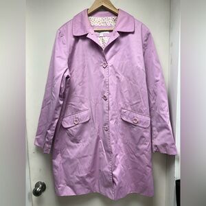 Liz Claiborne Lavender Trench Coat